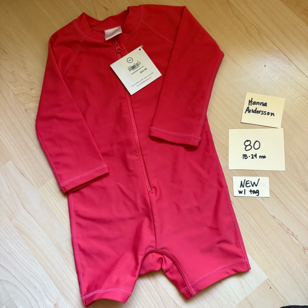 Hanna Andersson Swimsuit Rash guard - 80 - NEW NWT